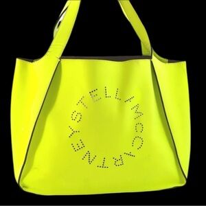 Stella McCartney Neon Yellow Tote Bag